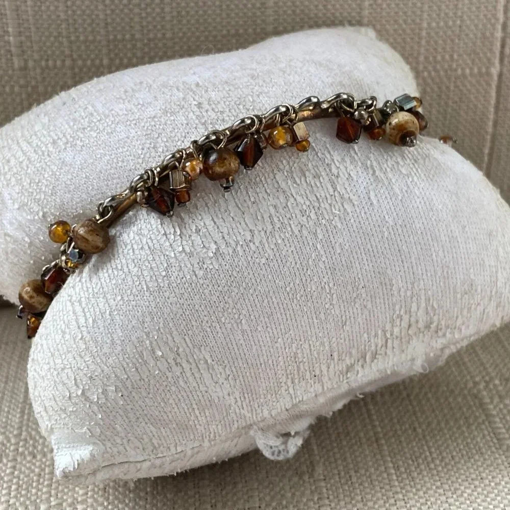 Women Bracelet Silver Tone Beads Fashion Jewelry Wrist Band Unbranded - Picture 10 of 10